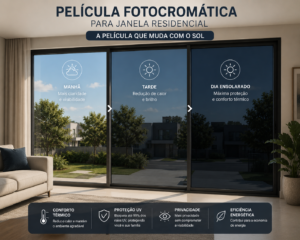 Película Fotocromática para Janela Residencial: a película que muda com o sol