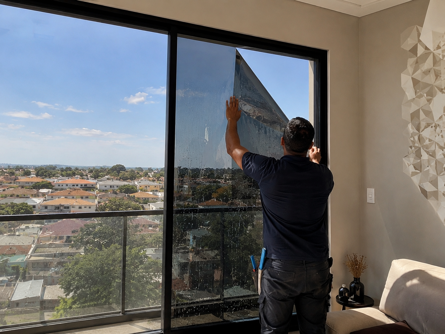 Instalação de Insulfilm Residencial em apartamento no Barreiro, Belo Horizonte